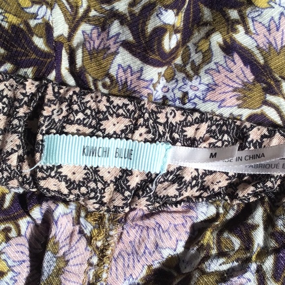 Kimchi Blue short skort floral pattern pockets M - Picture 4 of 5